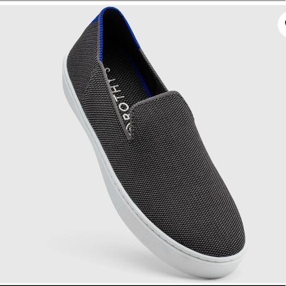 Rothys steel gray size 7.5 woman’s slides on sneakers - Picture 10 of 11